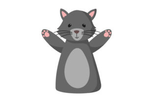 Cat Puppet Embroidery Design