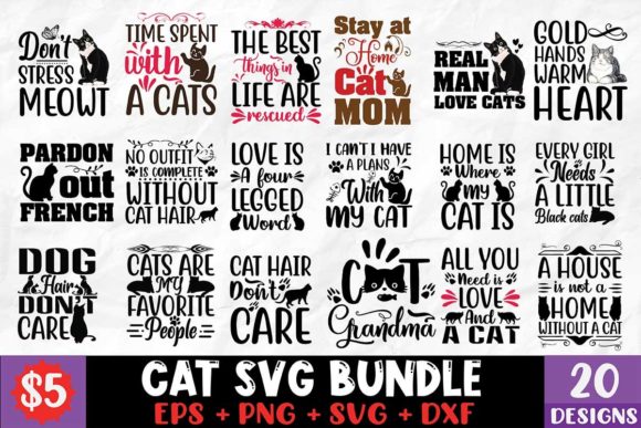 Cat SVG Bundle Design Review