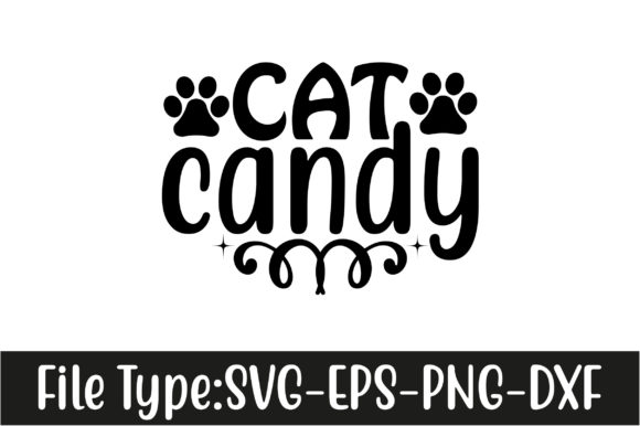 Cat SVG Design, Cat Candy