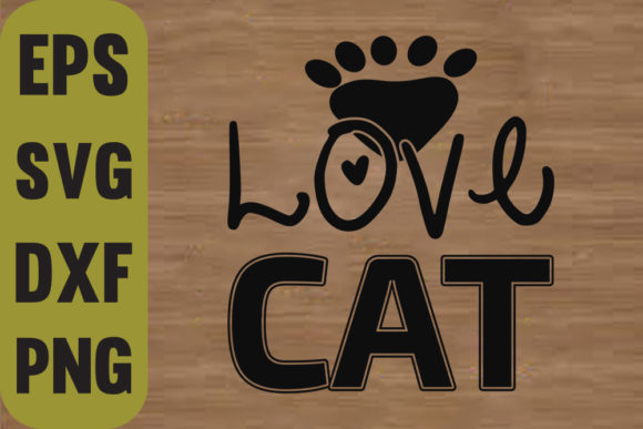 Cat Svg Design, Love Cat