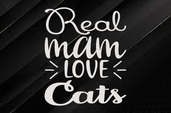 Cat Svg Design, Real Mam Love Cats