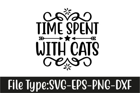 Cat Svg Design, Time Spent with Cats